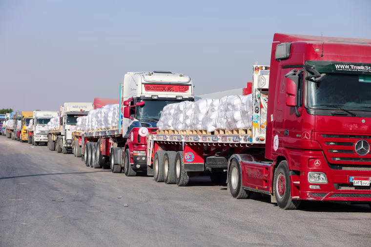 Image: EGYPT-PALESTINIAN-ISRAEL-CONFLICT-AID