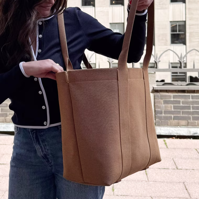 Senior partnerships editor Francesca Cocchi Zabloudil with Rothy's The Essential Tote.