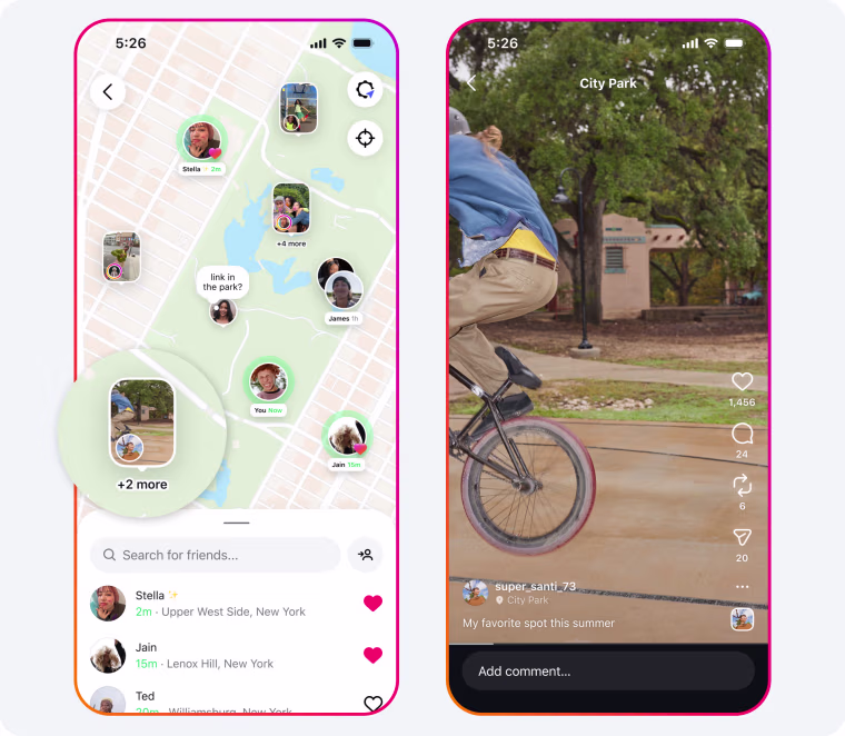 Instagram map 