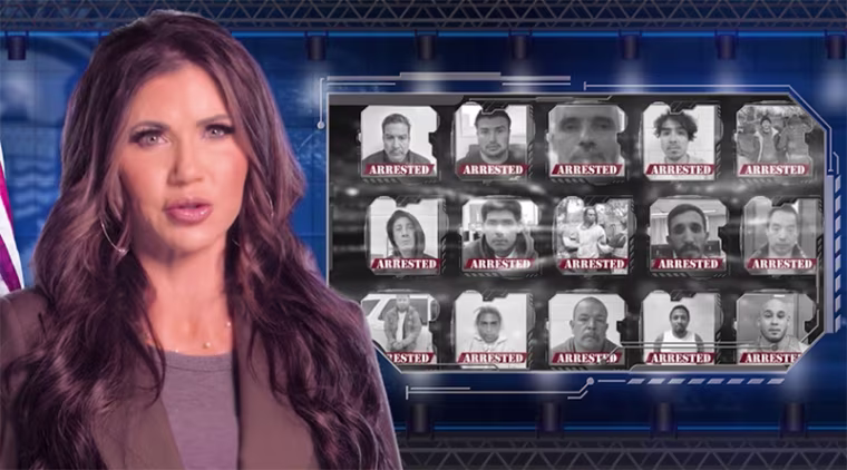 kristi noem dhs video ice
