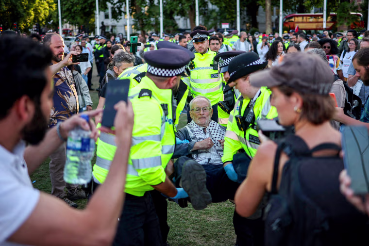 People getting arrested.