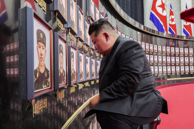King Jong Un North Korea Fallen Soldiers