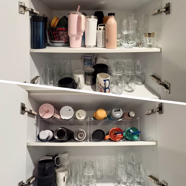 Sspospo Stackable Water Bottle Organizer