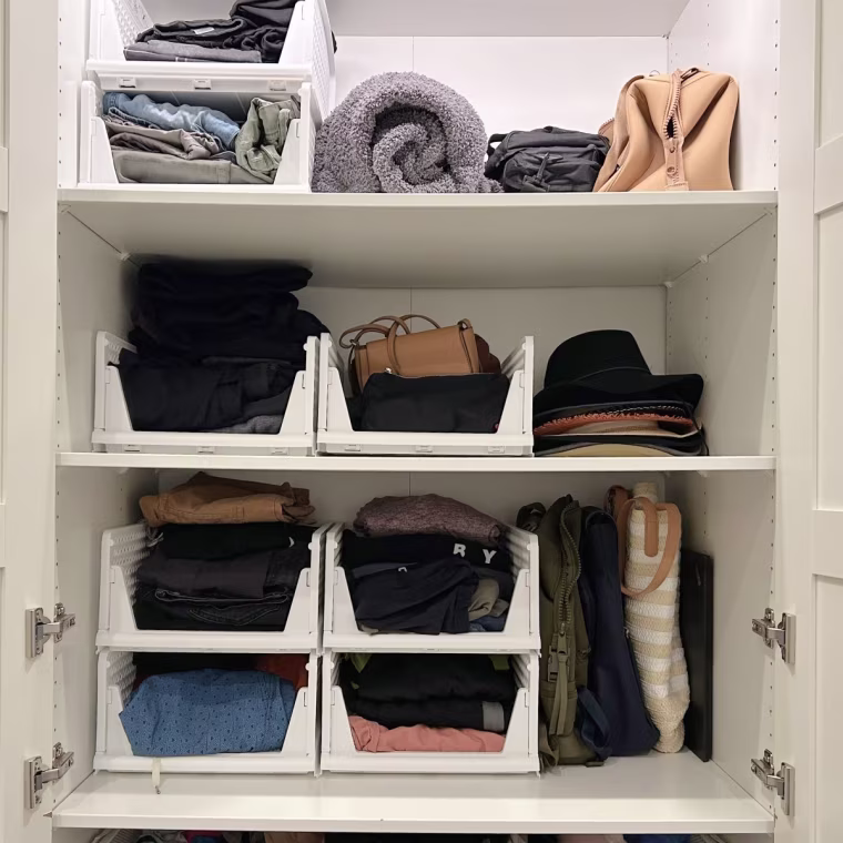 Proarea Stackable Plastic Storage Bins