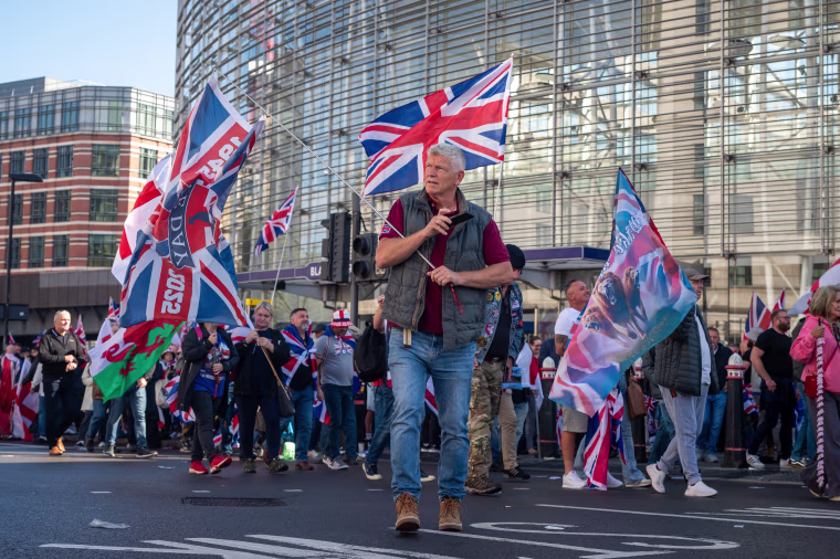 Image: "Unite The Kingdom" Rally And Counter Rally By Stand Up To Racism Takes Place In Central London