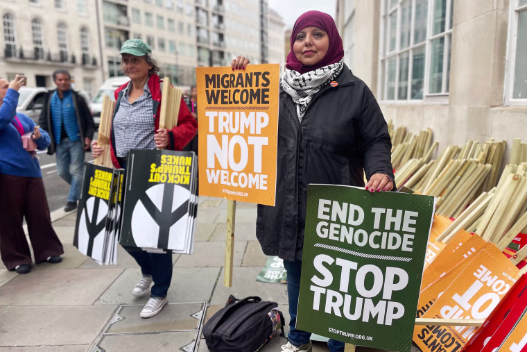 Shaista Aziz, a co-organizer with the Stop Trump Coalition.