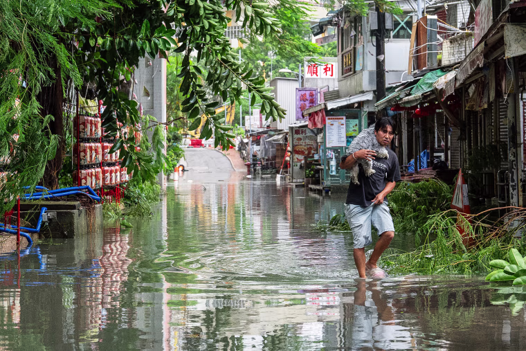 Hong Kong Asia Typhoon