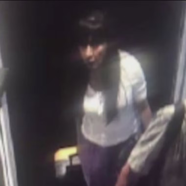 Security footage of Paula getting off the plane at DFW