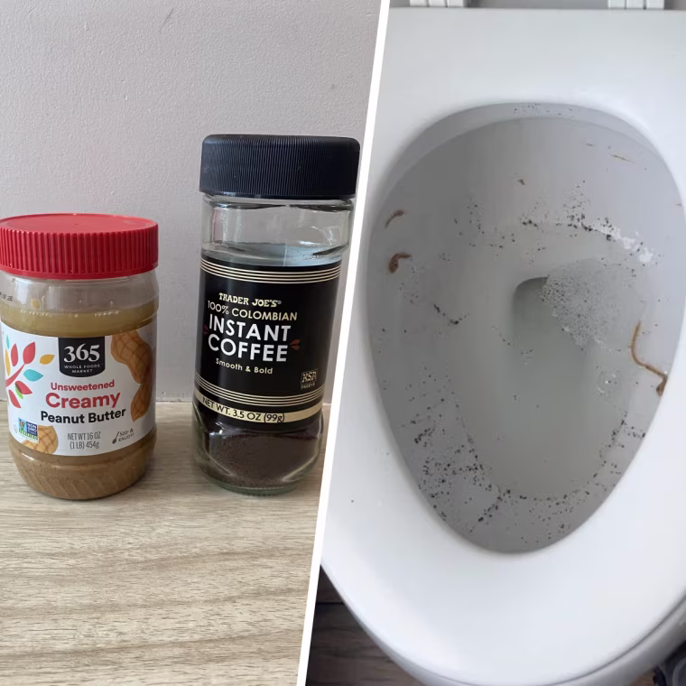 Shigo recreated classic toilet bowl grime using creamy butter and instant coffee