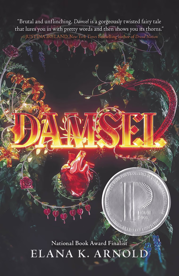 ‘Damsel’ cover by Elana K. Arnold.