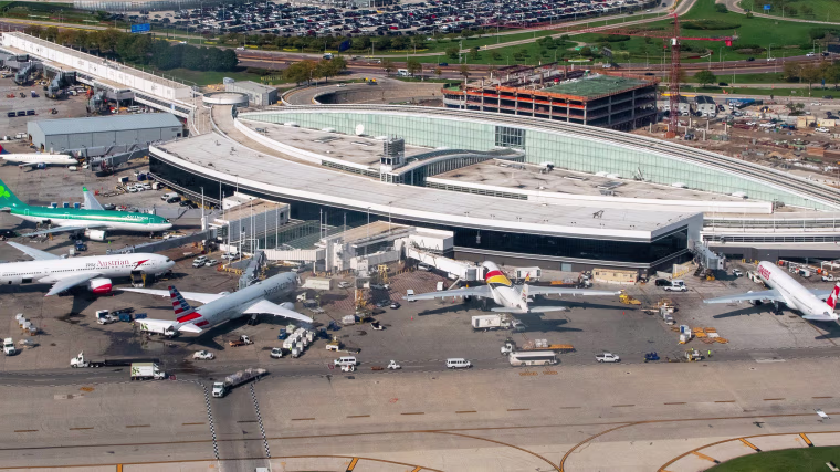 O'Hare Airport shot from above