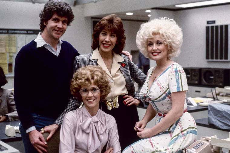 Colin Higgins, Jane Fonda , Lily Tomlin, and Dolly Parton.