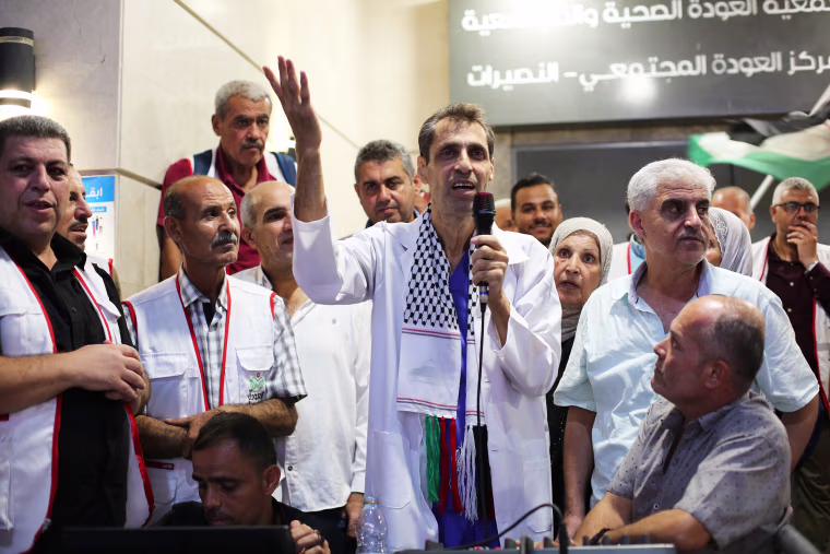 Dr. Ahmed Mehna, director of Al-Awda Hospital in Gaza released as part of prisoner-hostage exchange