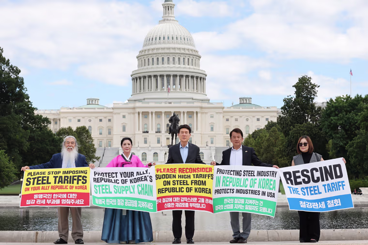 South Korea, a U.S. ally and major steelmaker, is subject to 50% tariffs on its steel exports.