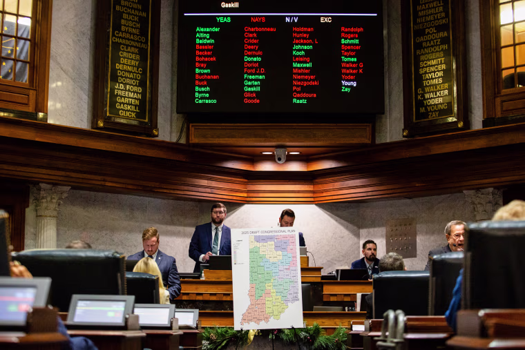 Indiana Senate Votes Down Trump-Backed Congressional Map