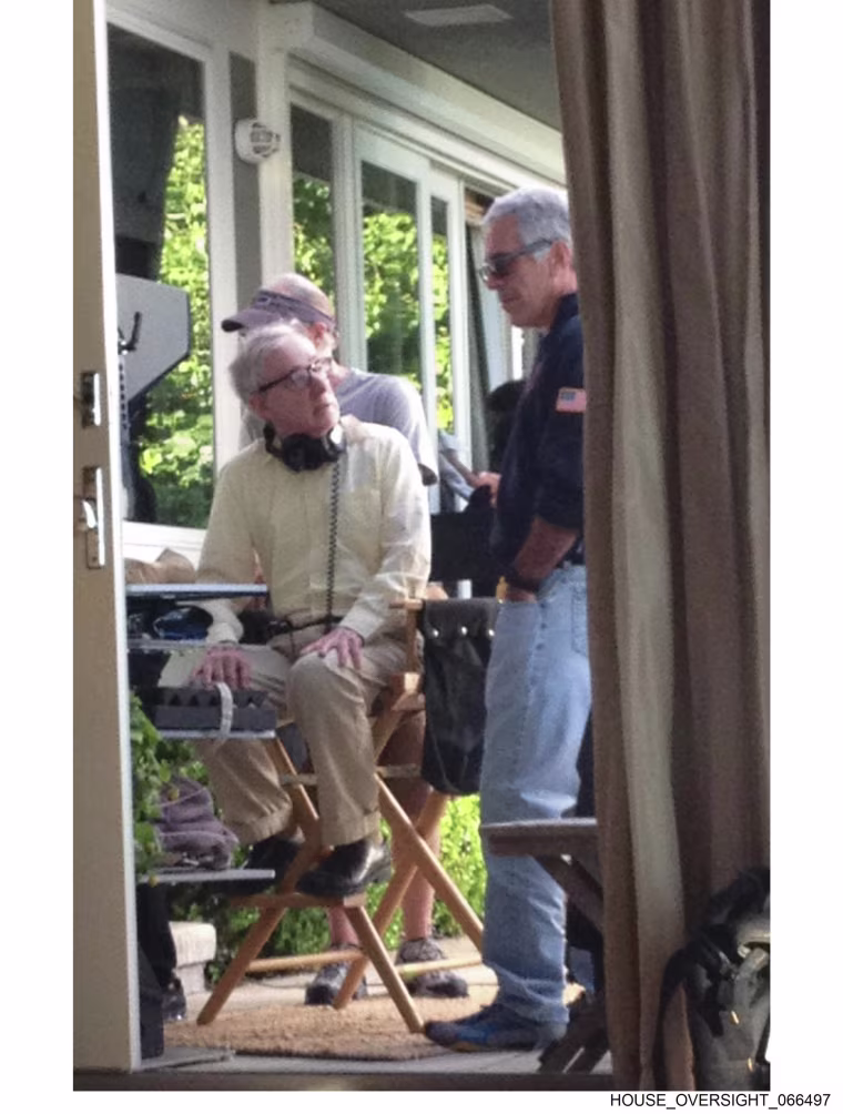 Woody Allen and Jeffrey Epstein.