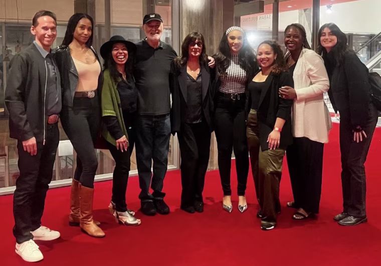 Rob and Michele Reiner with members of Danon Williams' family