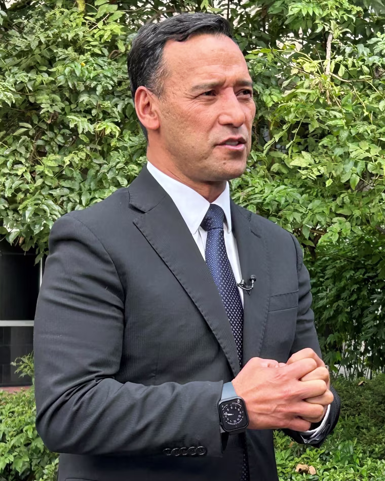 Pedro Sanchez during an interview with NBC News.