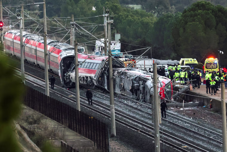 Two high-speed trains derail in Spain