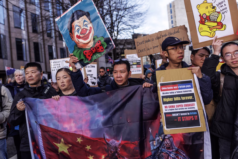 Image: Kemi Badenoch Attends A Protest Against The Proposed Chinese "Super-Embassy" In Central London