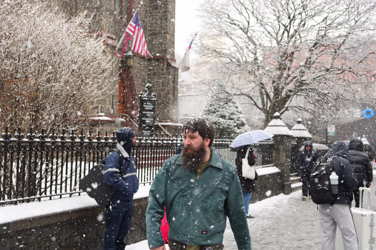 Snow Hits New York