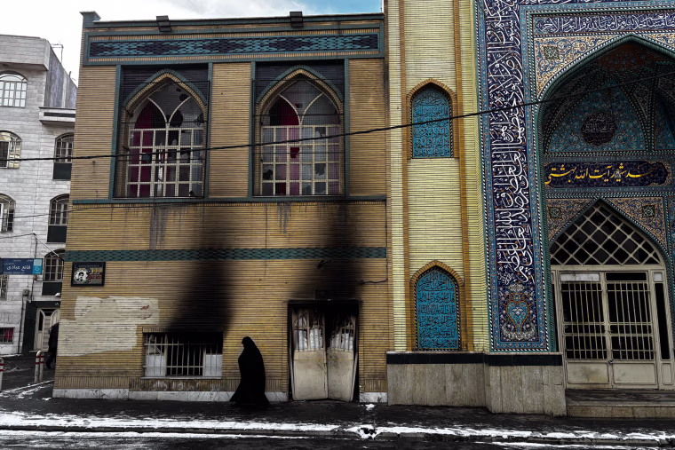 Images from Tehran reveal the fallout from widespread protests in the Iranian capital