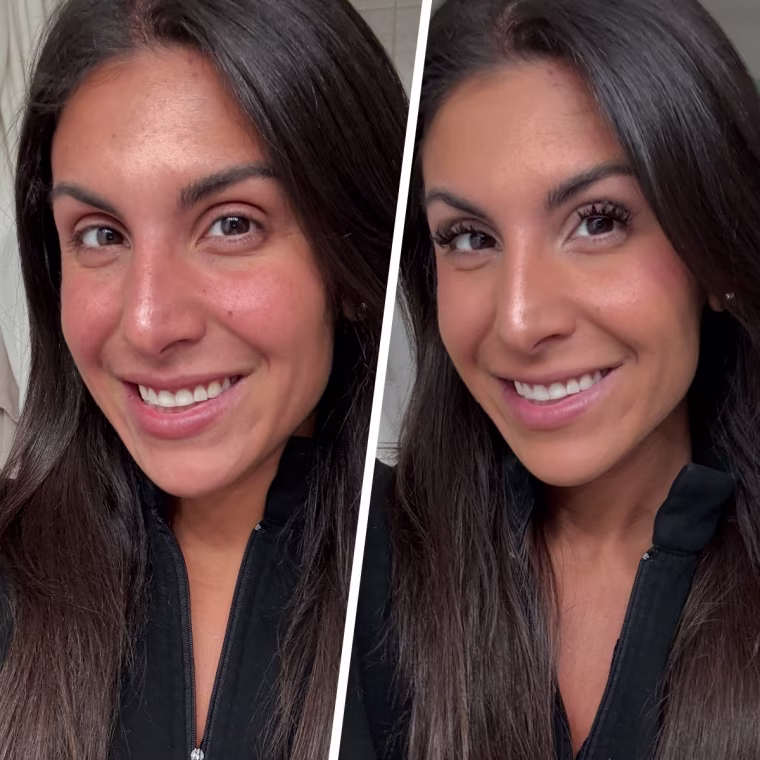 Producer Alexa Arent after using the Laura Geller The Baked Starter Kit