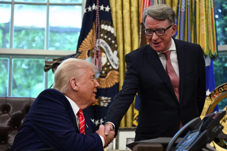 Peter Mandleson and Donald Trump