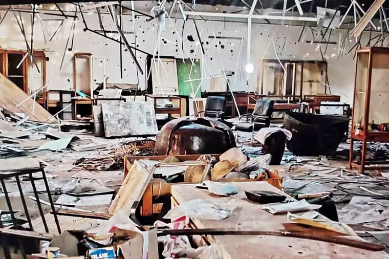 Destruction at Sultan Ali Dinar Museum in El Fasher, North Kordofan.