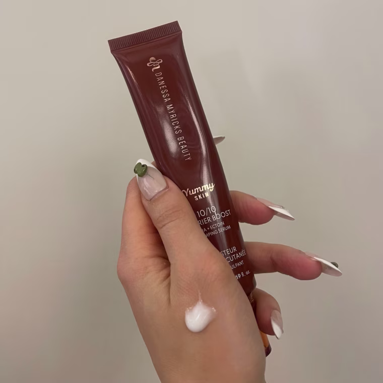 Editor Vivien Moon swatched the Danessa Myricks Beauty Yummy Skin 10/10 Barrier Boost Plumping Serum.