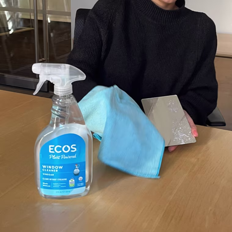 The Ecos cleaner worked well as a "plant-powered" option.