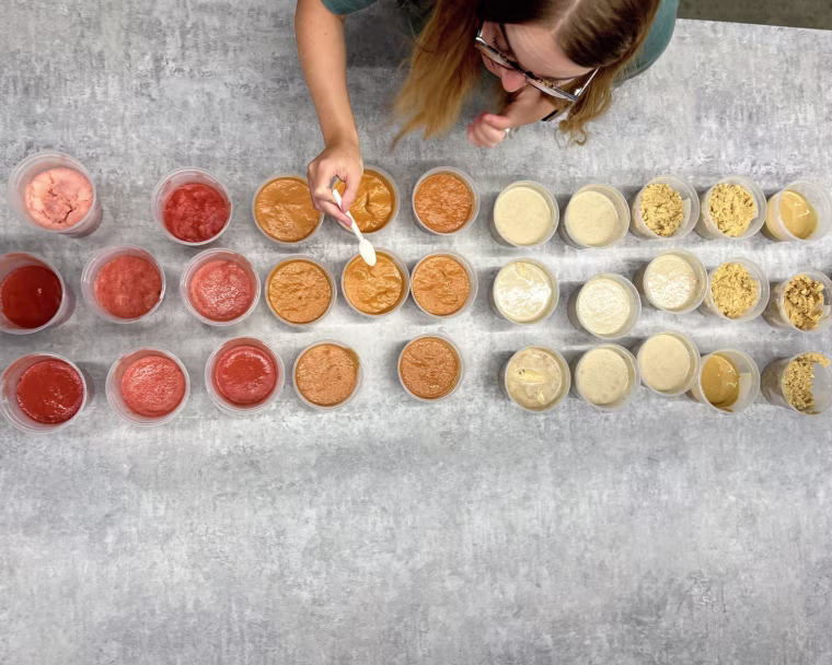 We made tomato soup, virgin strawberry daiquiris, peanut butter and smoothies.