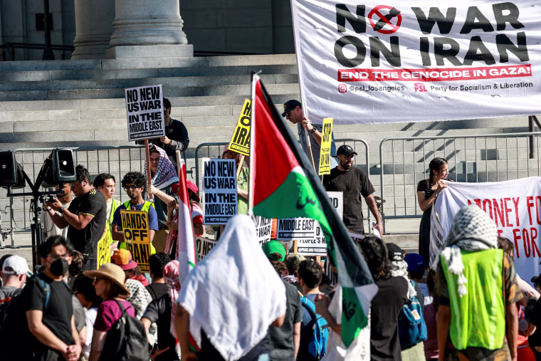 Protest in response to the US and Israel bombing Iran