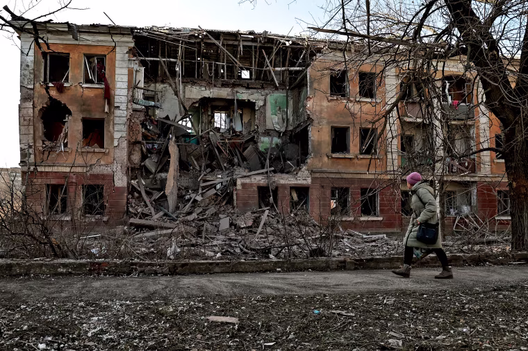 Aftermath Of Russian Guided Bomb Strike On Sloviansk