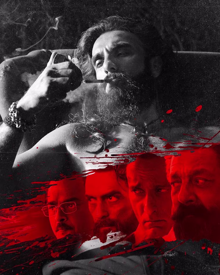 A promotional poster for “Dhurandhar.”