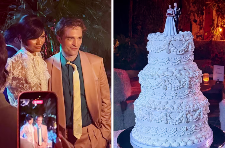 Zendaya and Robert Pattinson at the Los Angeles after party for "The Drama" in March.