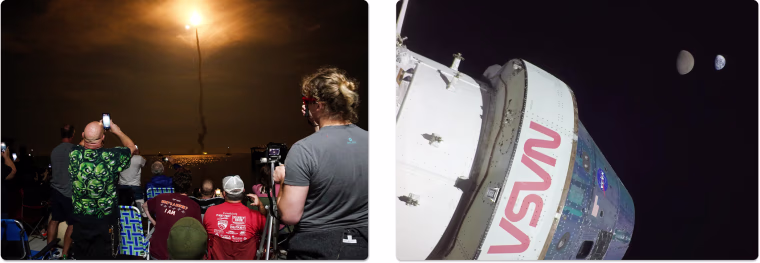 During the Artemis I mission, the Orion capsule reached its maximum distance from Earth when it was 268,563 miles away from our home planet. Orion has traveled farther than any other spacecraft built for humans.