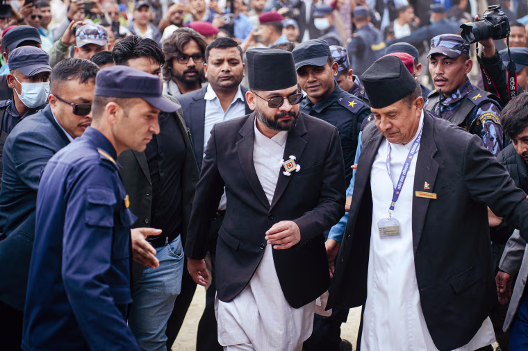 PM Candidate Balendra Shah Arrives For Oath As Member Of Parliament