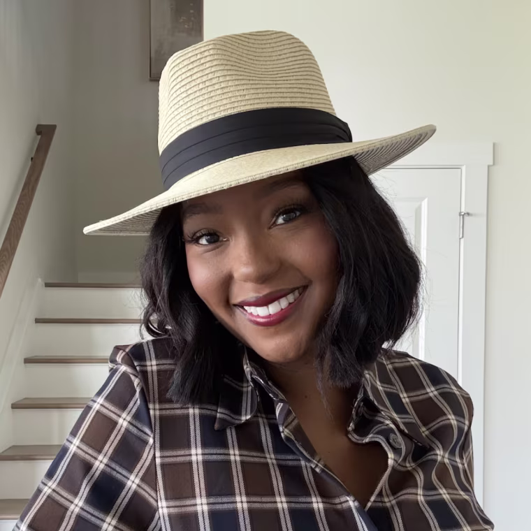 Shop TODAY contributor Makho Ndlovu rocks the Furtalk Wide Brim Panama Hat.