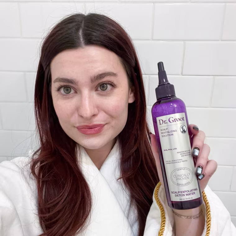 I have the Dr. Groot Scalp Exfoliating Detox Water to thank for this buildup-free good hair day.