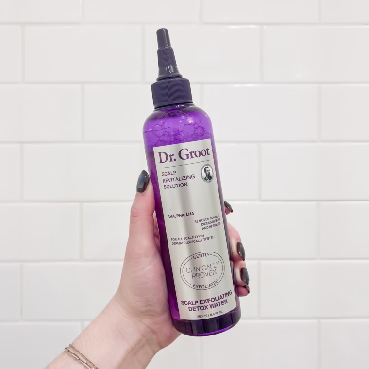 The Dr. Groot Scalp Exfoliating Detox Water comes in a bottle that has lasted me a few months.