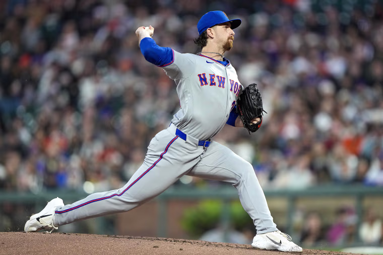 Image: Nolan McLean of the New York Mets pitches