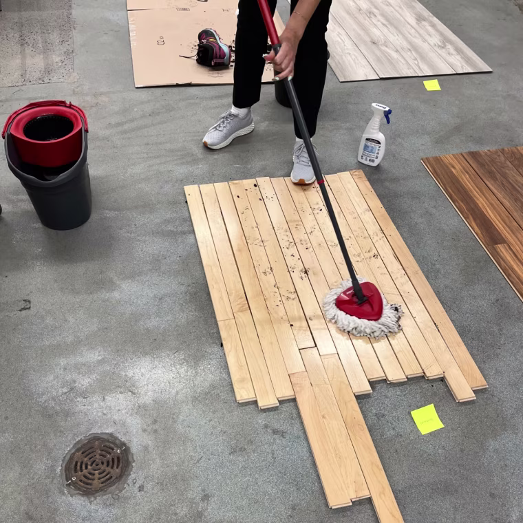 The O-Cedar mop is great at removing all types of spills.