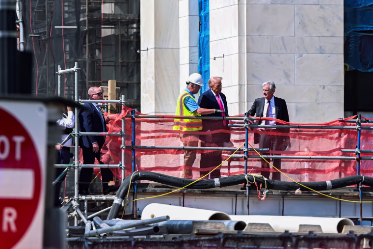 Trump Pushes Powell On Interest Rates During Tour Of Fed