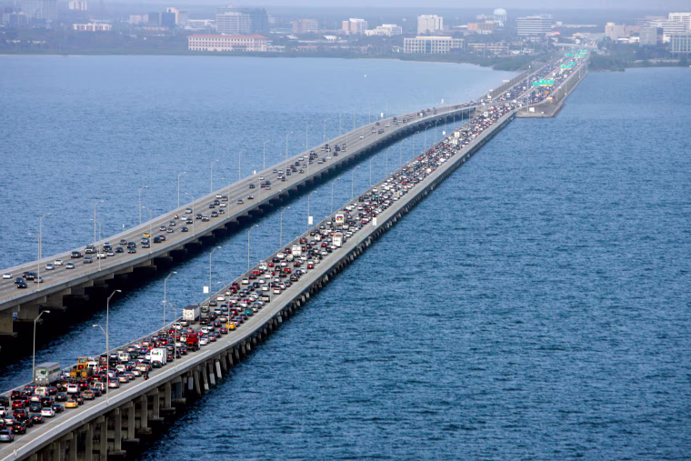 Howard Frankland Bridge in Tampa, Fla.