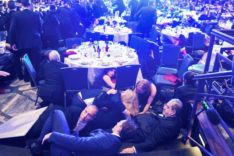 Security Scare at The White House Correspondents' Dinner with President Trump