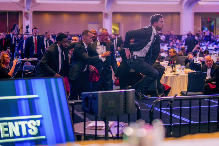 Security Scare at The White House Correspondents' Dinner with President Trump