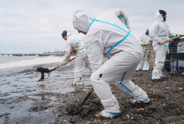 Russia Oil Terminal Fire Aftermath