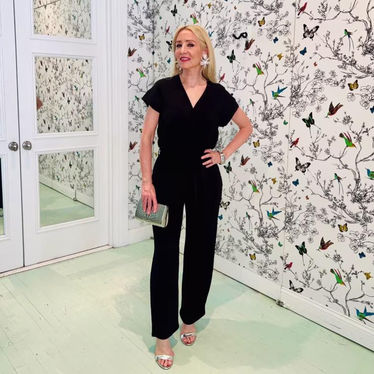 Chassie Post wearing the PrettyGarden Belted Jumpsuit