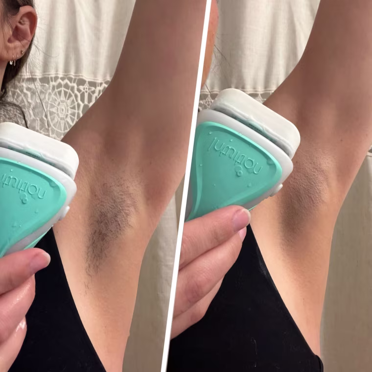 The moisturizing bar on the Schick razor helped guide me toward a clean and smooth shave.